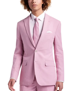 JOE Joseph Abboud Slim Fit Linen Blend Suit Separates Coat, Teal -Suit Boutique Shop MW40 3XGF 11 JOE JOSEPH ABBOUD RASPBERRY ALT7 4