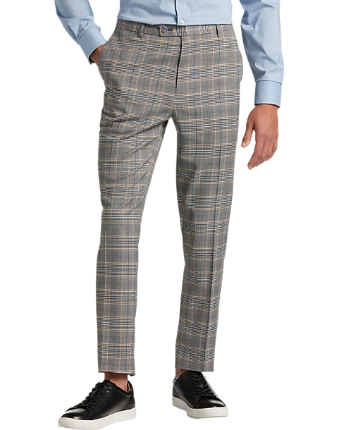 Paisley & Gray Slim Fit Suit Separates Pants, Slate Blue Check 1 Paisley & Gray Slim Fit Suit Separates Pants, Slate Blue Check