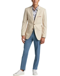 Paisley & Gray Slim Fit Suit Separates, Silky Beige -Suit Boutique Shop MW40 3XJF 05 PAISLEY GRAY SILKY BEIGE ALT5