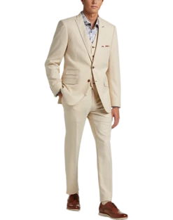 Paisley & Gray Slim Fit Suit Separates, Silky Beige -Suit Boutique Shop MW40 3XJF 05 PAISLEY GRAY SILKY BEIGE ALT9