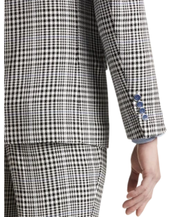 Paisley & Gray Slim Fit Suit Separates, Black And White Houndstooth -Suit Boutique Shop MW40 3XK5 87 PAISLEY GRAY BLACK WHITE HOUNDS CHECK ALT2