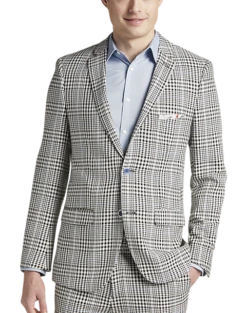 Paisley & Gray Slim Fit Suit Separates, Black And White Houndstooth