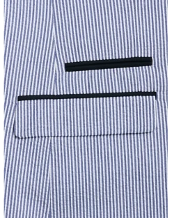 Paisley & Gray Slim Fit Suit Separates Coat, Blue & White Seersucker -Suit Boutique Shop MW40 3XKL 76 PAISLEY GRAY BLUE WHITE STRIPE SEERSUCKER ALT4