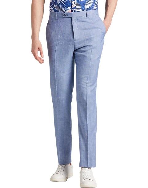 Paisley & Gray Slim Fit Suit Separates Pants, Blue Sharkskin 1 Paisley & Gray Slim Fit Suit Separates Pants, Blue Sharkskin
