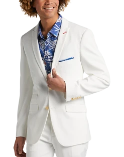 Paisley & Gray Slim Fit Suit Separates Jacket, White