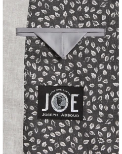 JOE Joseph Abboud Slim Fit Linen Blend Suit Separates Coat, Tan Chambray -Suit Boutique Shop MW40 3XN7 16 JOE JOSEPH ABBOUD LIGHT GRAY ALT3 1
