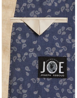 JOE Joseph Abboud Double Breasted Slim Fit Suit Separates, Dusty Blue -Suit Boutique Shop MW40 3XN7 23 JOE JOSEPH ABBOUD TAN CHAMBRAY ALT3