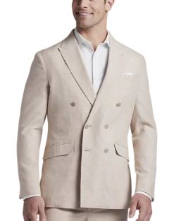 JOE Joseph Abboud Double Breasted Slim Fit Suit Separates, Dusty Blue