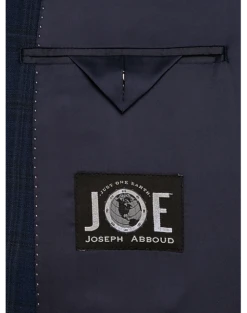 JOE Joseph Abboud Slim Fit Suit Separates Coat, Navy Plaid -Suit Boutique Shop MW40 3XTF 61 JOE JOSEPH ABBOUD NAVY PLAID ALT2
