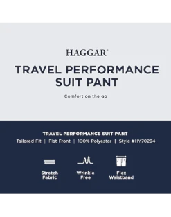 Haggar Travel Performance Classic Fit Suit Separates Coat, Black 5 Haggar Travel Performance Classic Fit Suit Separates Coat, Black -Suit Boutique Shop MW40 3Y4X 02 HAGGAR BLACK SOLID ALT2 1