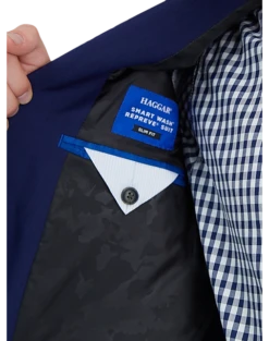 Haggar Smart Wash™ Slim Fit Suit Separates, Black -Suit Boutique Shop MW40 3Y5C 01 HAGGAR NAVY SOLID ALT3 1