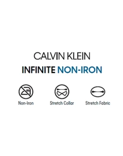 Calvin Klein Infinite Non-Iron Slim Fit Stretch Collar Dress Shirt, White -Suit Boutique Shop MW40 540K 01 CALVIN KLEIN WHITE ALT2