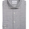 Calvin Klein Slim Fit Embroidered Logo Dress Shirt, Graphite Plaid