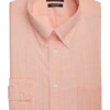 Lauren By Ralph Lauren UltraFlex Regular Fit Button-Down Collar Dress Shirt, Orange Gingham