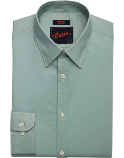 Egara Skinny Fit Point Collar Dress Shirt, Green
