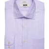 Joseph Abboud Classic Fit Spread Collar Dress Shirt, Lavender Tonal Plaid