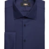 Joseph Abboud Classic Fit French Cuff Tuxedo Formal Shirt, Navy