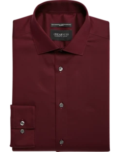 Awearness Kenneth Cole Slim Fit Performance Dress Shirt, Burgundy
