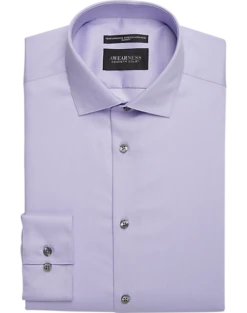 Awearness Kenneth Cole Slim Fit Performance Dress Shirt, Purple