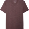 Lucky Brand Burnout Modern Fit V-Neck T-Shirt, Burgundy Burnout
