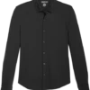 Awearness Kenneth Cole Slim Fit Spread Collar Sport Shirt, Black