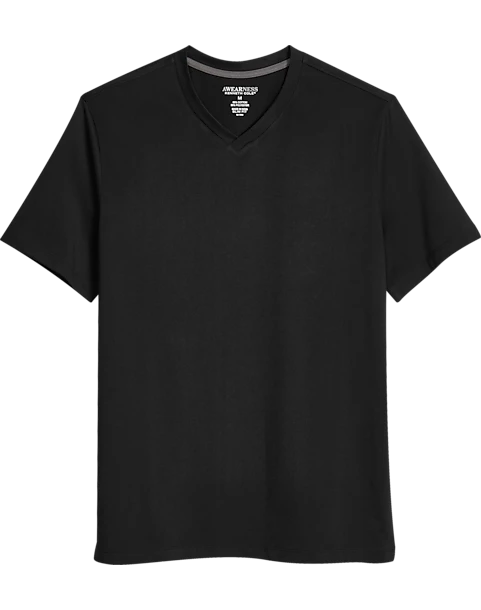 Awearness Kenneth Cole Modern Fit V-Neck T-Shirt, Black 1 Awearness Kenneth Cole Modern Fit V-Neck T-Shirt, Black