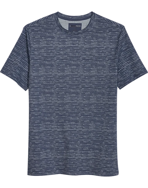 Awearness Kenneth Cole Modern Fit Crew Neck Tee, Blue Brush Strokes 1 Awearness Kenneth Cole Modern Fit Crew Neck Tee, Blue Brush Strokes