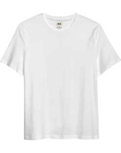 Joseph Abboud Modern Fit Luxe Cotton Jersey Knit Crew Neck T-Shirt, White