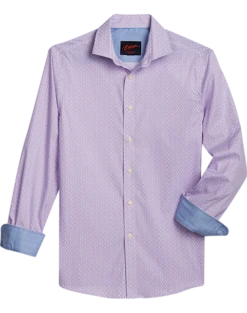 Egara Slim Fit Sport Shirt, Berry Geo