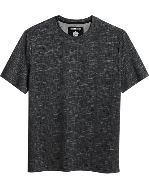 Awearness Kenneth Cole Slim Fit T-Shirt, Black Crosshatch 1 Awearness Kenneth Cole Slim Fit T-Shirt, Black Crosshatch