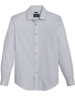 Awearness Kenneth Cole Slim Fit Spread Collar Sport Shirt, Light Blue Dot