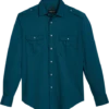 Awearness Kenneth Cole Slim Fit Spread Collar Sport Shirt Teal