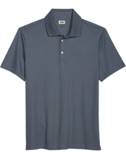 Joseph Abboud Modern Fit Luxe Cotton Polo, Slate Gray
