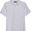 Paisley & Gray Slim Fit Spread Collar Sport Shirt, White