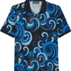 Paisley & Gray Polo, Navy Waves