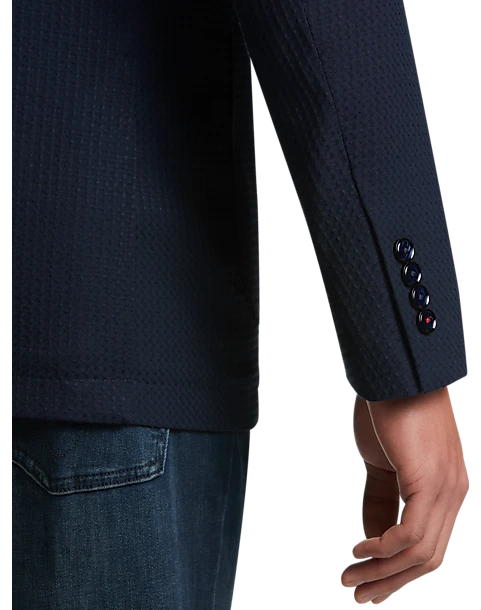 Paisley & Gray Slim Fit Soft Jacket, Navy 2 Paisley & Gray Slim Fit Soft Jacket, Navy - Image 2