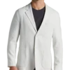 Awearness Kenneth Cole Modern Fit Heathered Knit Soft Jacket, Ivory