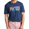 The Phluid Project Classic Fit Proud Graphic Crew, Navy