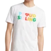 The Phluid Project Classic Fit Proud Sibling Graphic Crew, White