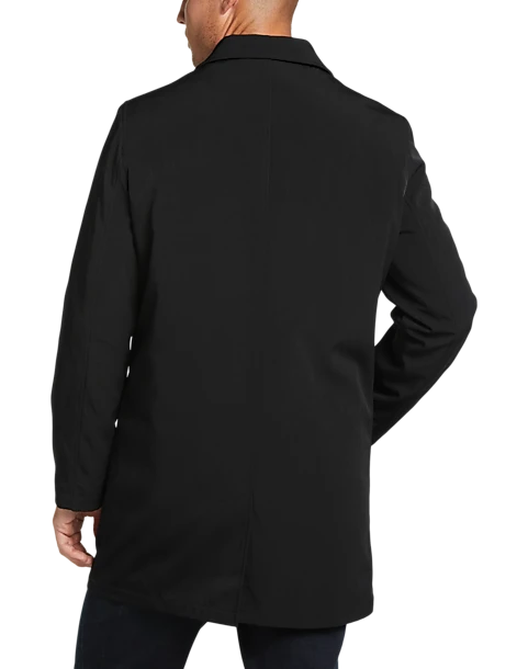 Joseph Abboud Modern Fit Bonded Raincoat, Black 2 Joseph Abboud Modern Fit Bonded Raincoat, Black - Image 2