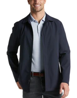 Awearness Kenneth Cole Modern Fit Raincoat, Navy