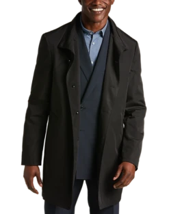 Calvin Klein Slim Fit Raincoat, Black