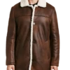 Rainforest Classic Fit Faux Nubuck Barn Coat, Cognac