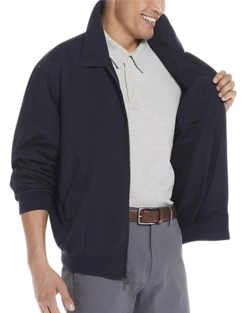 Weatherproof Modern Fit Golf Jacket, Navy -Suit Boutique Shop MW40 71FJ 01 AWEARNESS KENNETH COLE NAVY SOLID ALT2 4