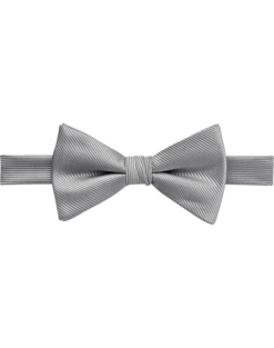 Calvin Klein Pre-Tied Bow Tie, Silver