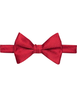 Calvin Klein Black Textured Stripe Bow Tie