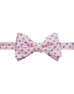 Calvin Klein Pink & Blue Check Pre-Tied Bow Tie