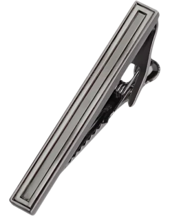 Pronto Uomo Tie Bar, Silver Frame