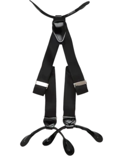 Men's Wearhouse Fancy Black Silk Braces