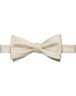 Egara Pre-Tied Bow Tie, Tan Stripe